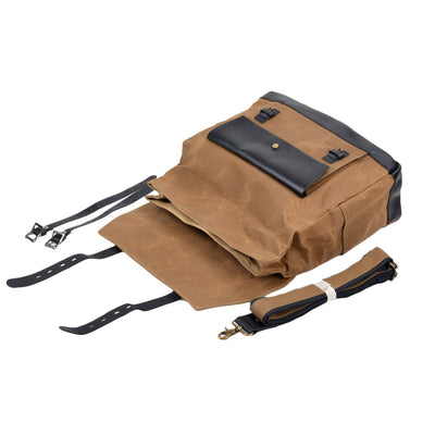Seattle Canvas-Motorradsatteltasche 18L - Robuste Eleganz in Armygrün, Khaki oder Schwarz