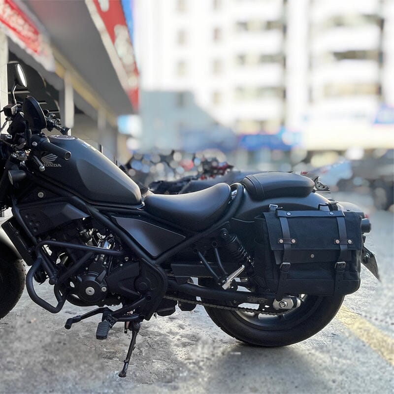 Seattle Canvas-Motorradsatteltasche 18L - Robuste Eleganz in Armygrün, Khaki oder Schwarz