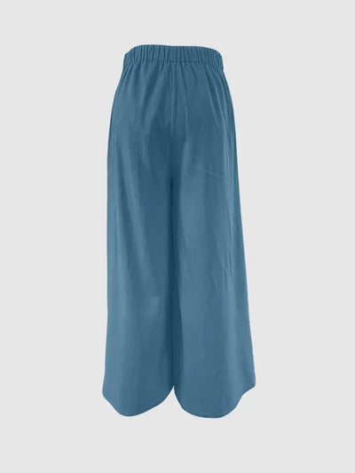 Hilma | Mühelos schicke Hose mit Bindeband und weitem Bein