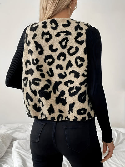 Gala | Eleganter Cardigan mit Leopardenmuster und V-Ausschnitt