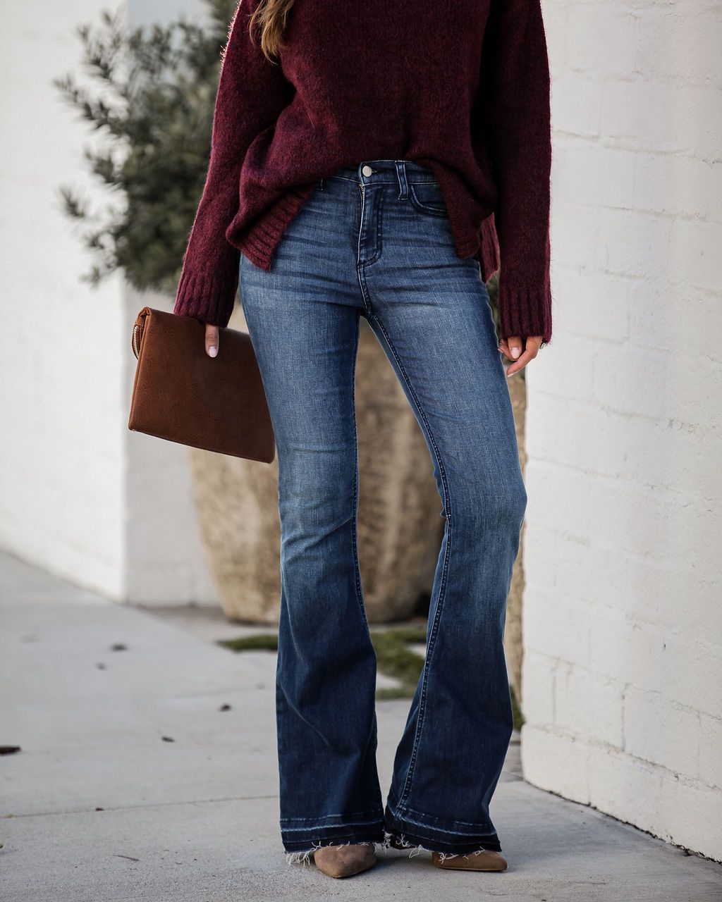 Harper - Schlagjeans mit hoher Taille, die stilvoll und schmeichelhaft sind