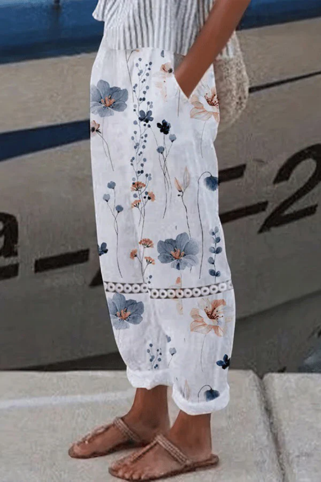 Airish - Lässige Hose mit einzigartiger Bedruckung und Knopftaschen