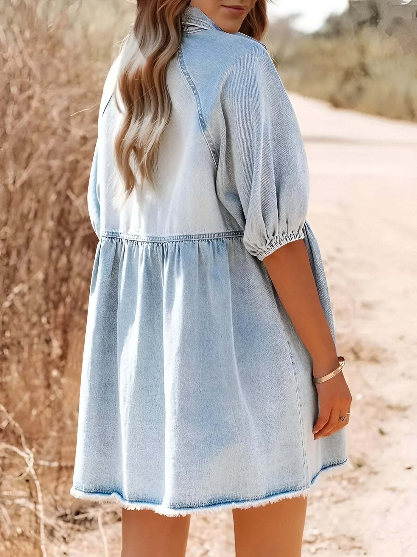 Francine | Mühelos stilvolles Denim-Kleid