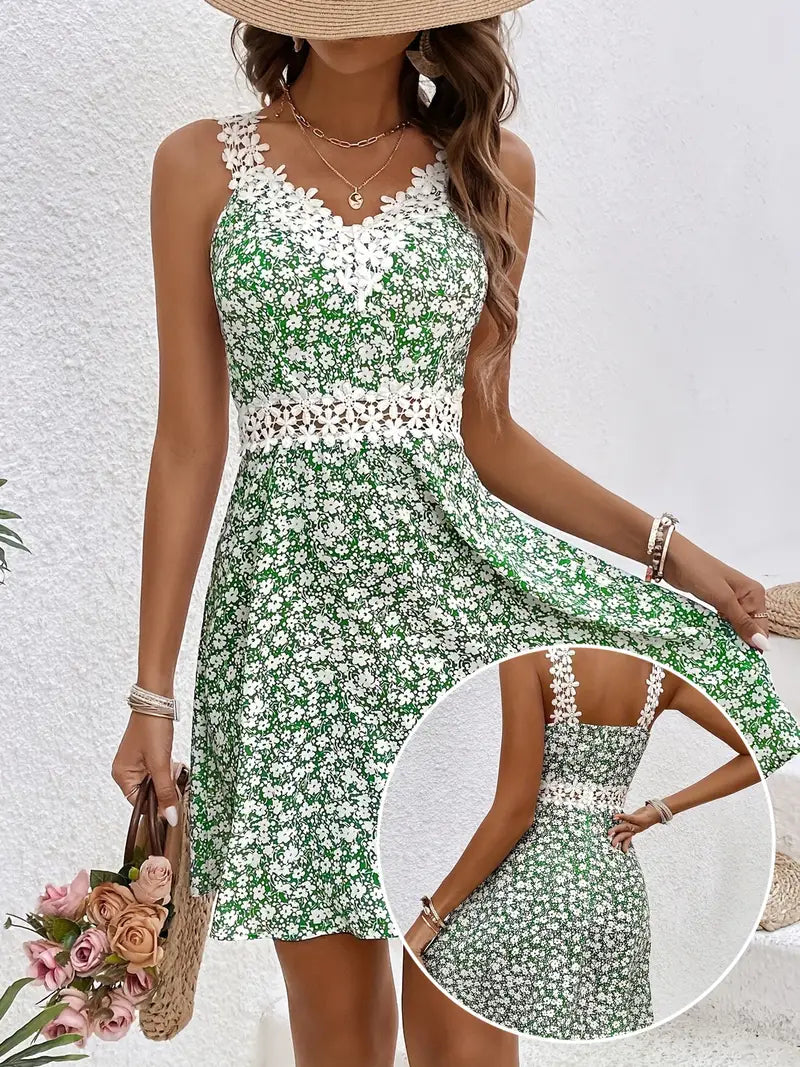 Nayline – Bezauberndes Spitzenkleid mit Blumenmuster