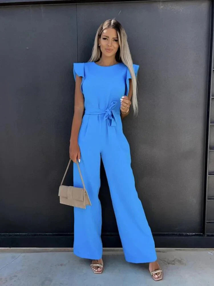Thalina – Stylischer Jumpsuit mit weitem Bein