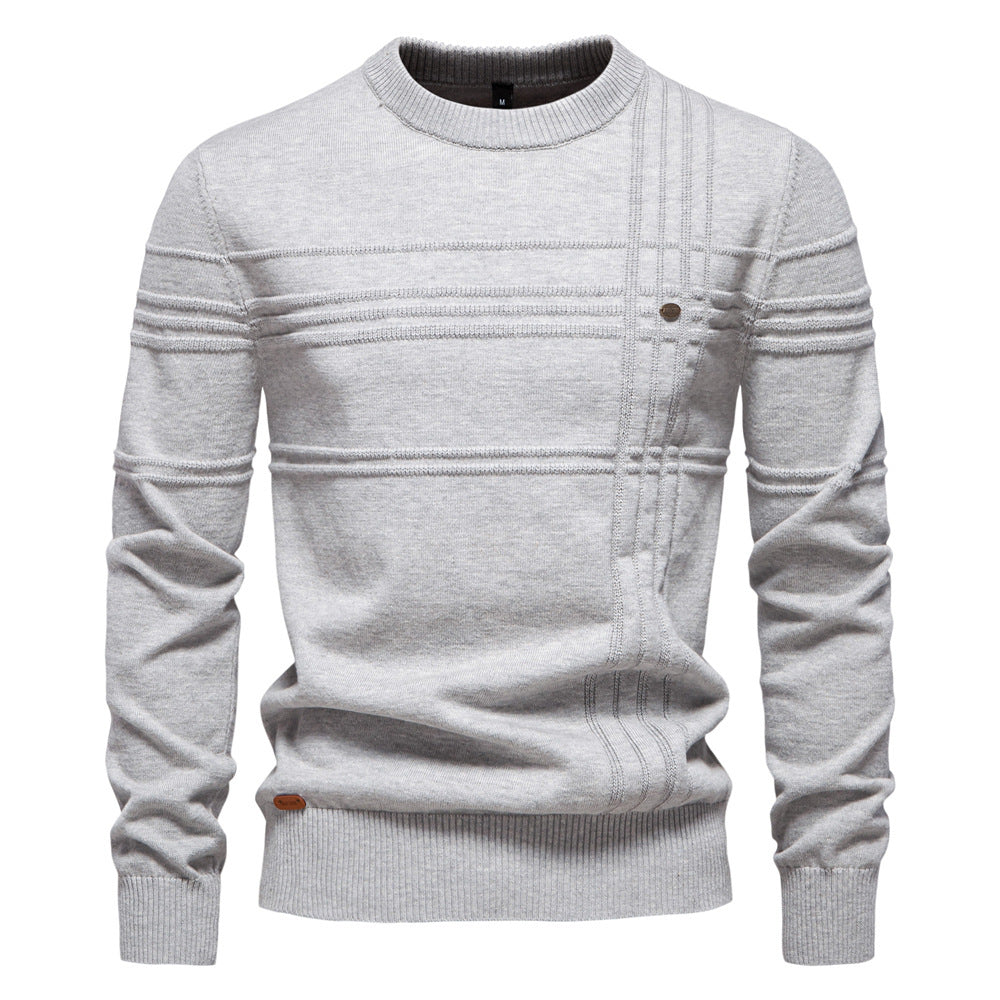 FAZIO™ Baumwollpullover für Herren – Stilvoll und Warm mit Hochwertigem Design