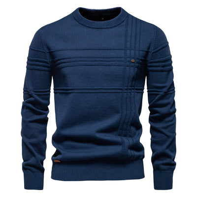 FAZIO™ Baumwollpullover für Herren – Stilvoll und Warm mit Hochwertigem Design