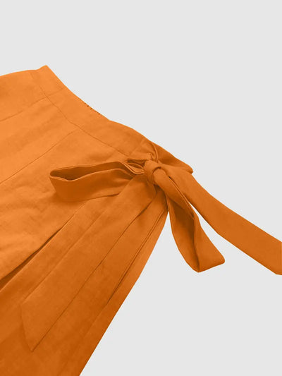 Hilma | Mühelos schicke Hose mit Bindeband und weitem Bein