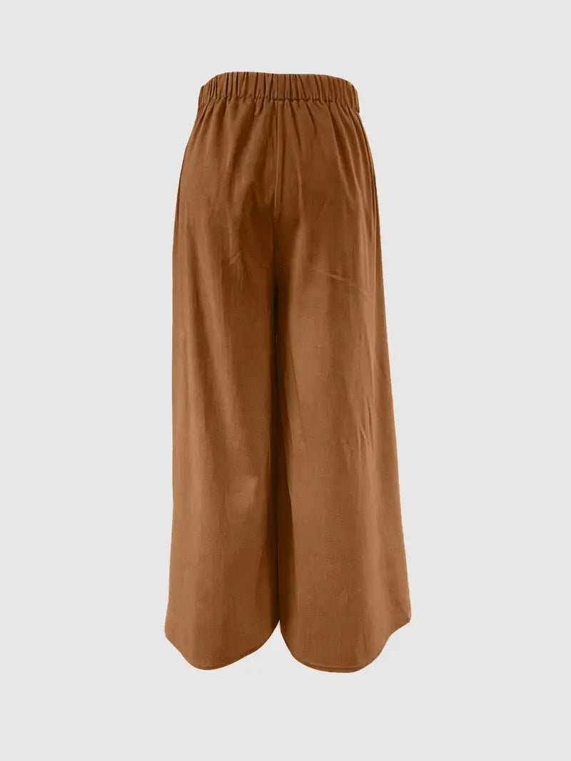 Hilma | Mühelos schicke Hose mit Bindeband und weitem Bein