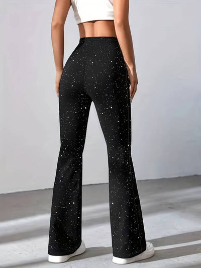 Eva | Schlaghose aus Glitzerstoff