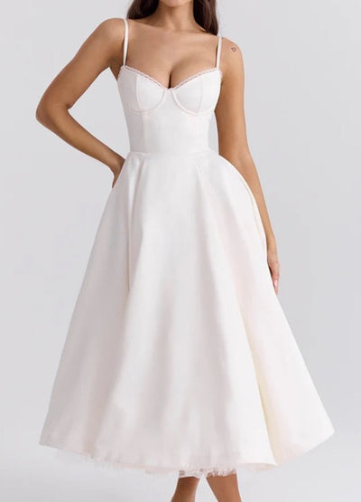 Isabelle - Fließendes französisches Netzkleid