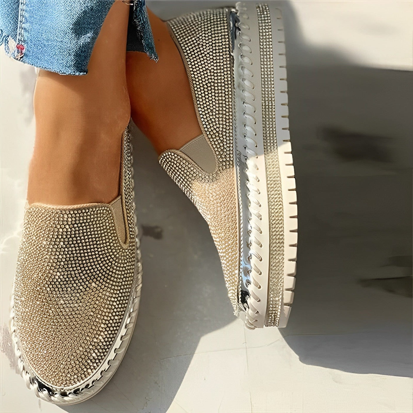 Candy Gem - Funkelnde Diamant-Loafer