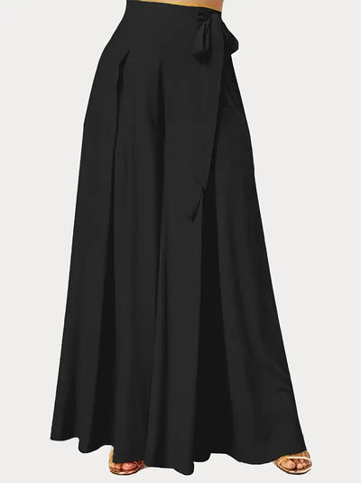 Hilma | Mühelos schicke Hose mit Bindeband und weitem Bein