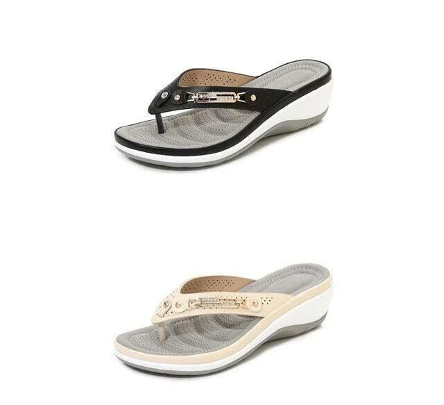 Alice Leroy | Weich gepolsterte Flip Flops Zehenstegsandalen