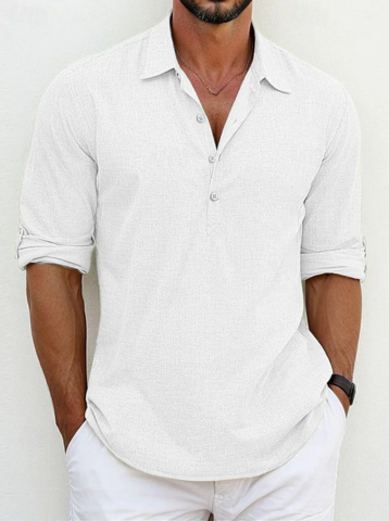 Raphael | klassisches Leinenhemd 1+1 GRATIS