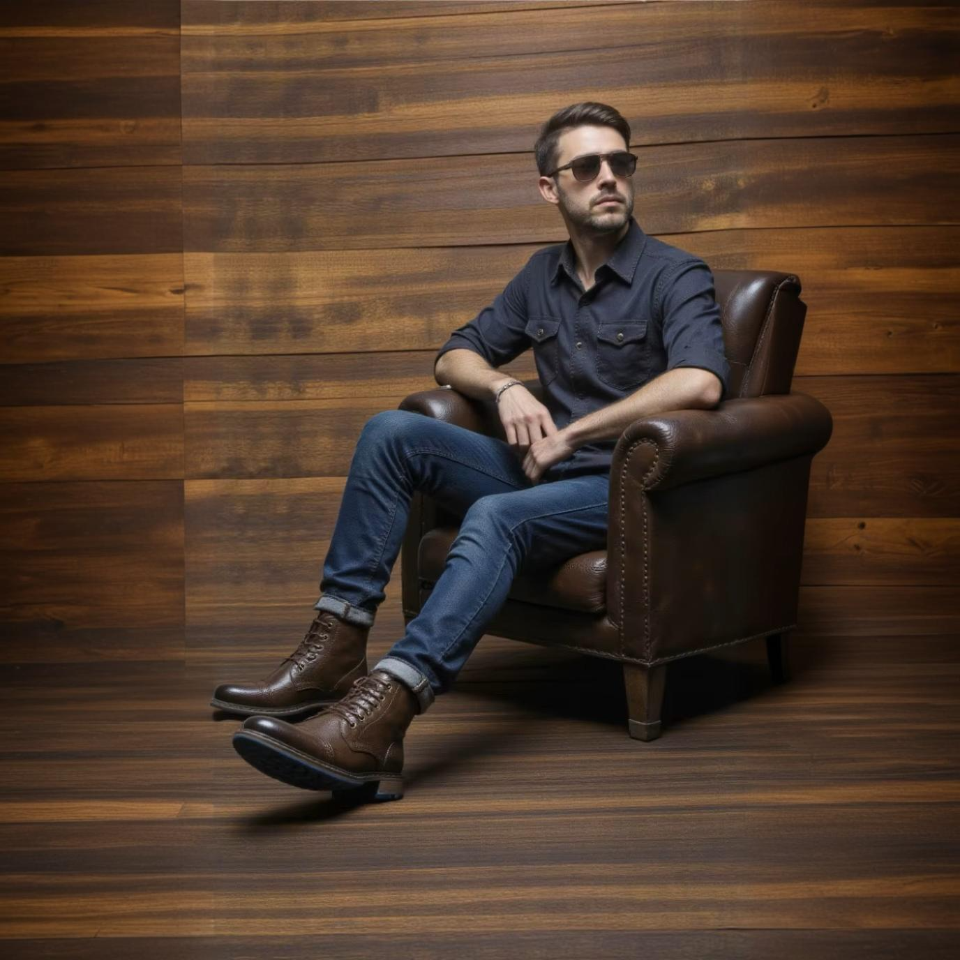 Bravaro™ Urban Combat Stiefel – Hochwertige Synthetik, Robuste Gummisohle, Komfortabel & Stilvoll