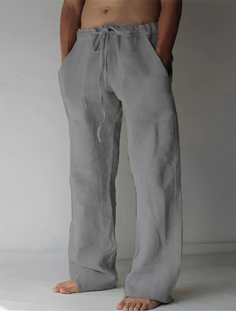 Garth - Leinen-Baggy-Hose für Herren