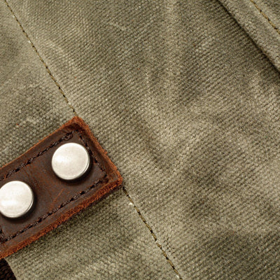 Bovec™ - Gewachste Canvas Schultertasche Mit Ledergriffen, Vintage-Design, 27L, Unisex