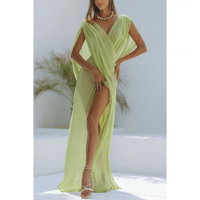 Ärmelloses Mesh Holiday Cover-up Kleid für Frauen - Soryliane