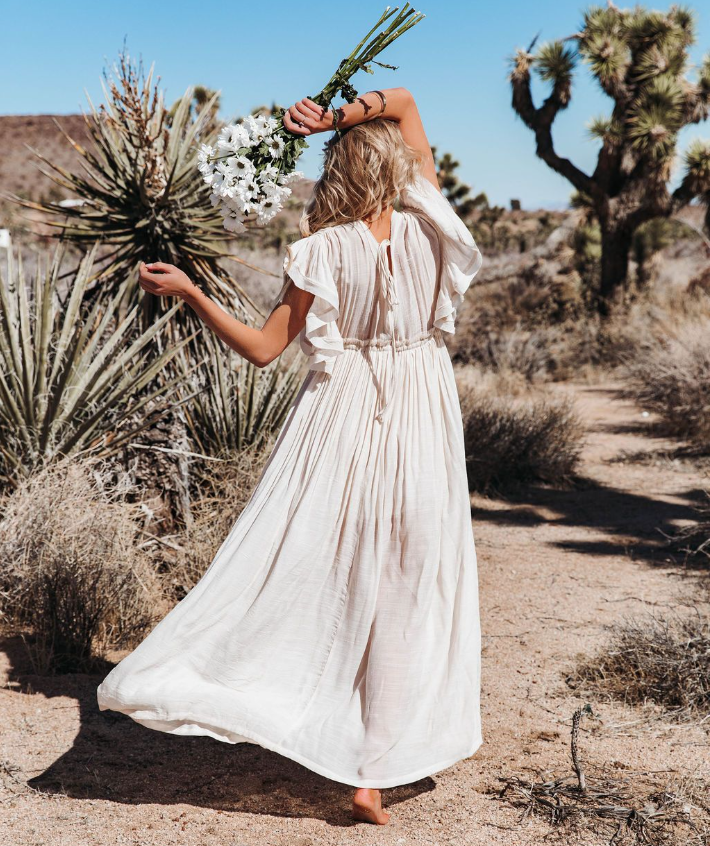 Alba Maxikleid mit Knopfleiste