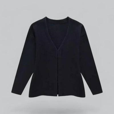 Eleganter weicher Strick-Cardigan mit V-Ausschnitt für Damen | Ideal für alle Jahreszeiten