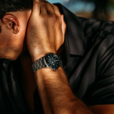 Hugo Albrecht Poedagar 41mm Edelstahl Uhr mit Japanischem Quarzwerk und Saphirglas