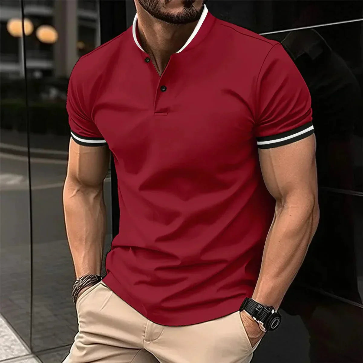 Jonas Stehkragen Polo Shirt