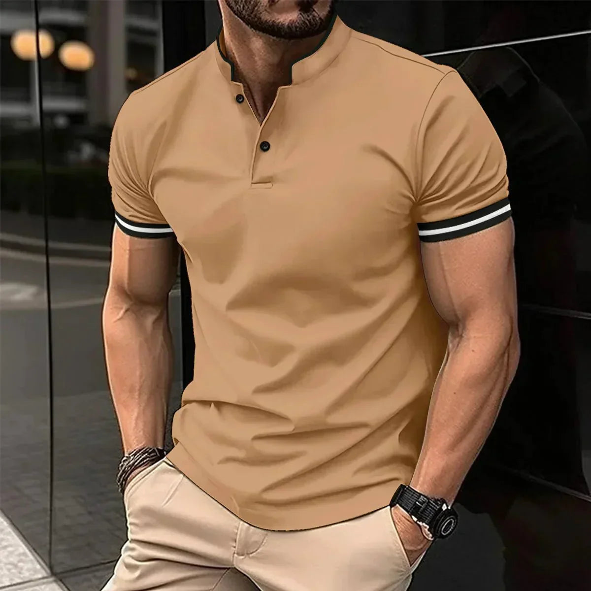 Jonas Stehkragen Polo Shirt