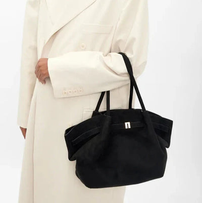 Maxi-Wildleder-Tote-Tasche