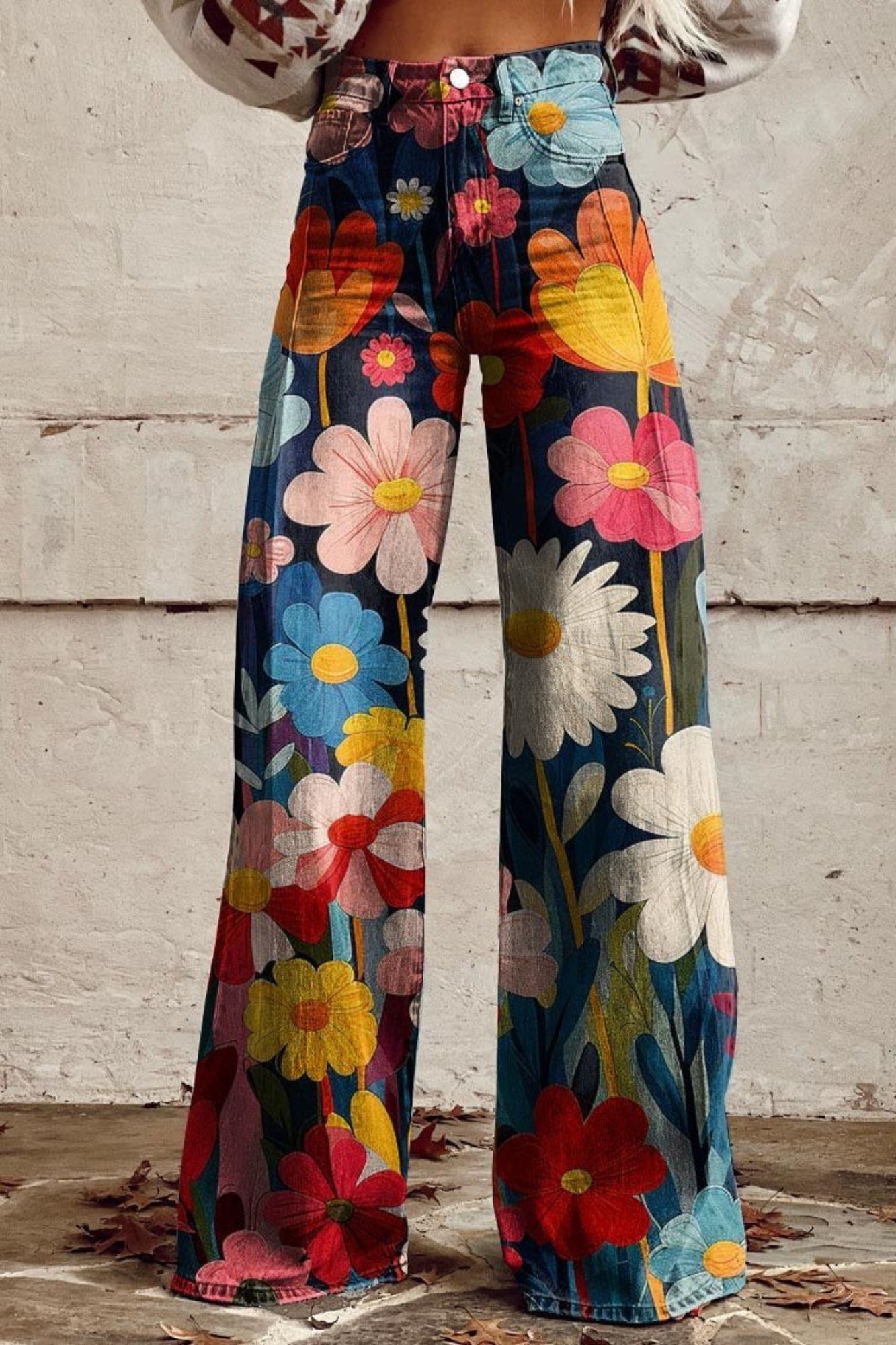 Flora | Boho Vibes Weite-Bein-Hose