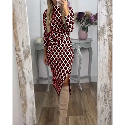 Sheryl - Fischschuppen-Halstuchkleid