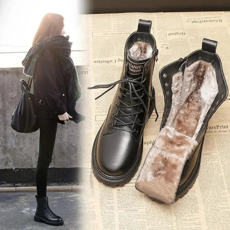 Nora | Elegante Winterstiefel in Lederoptik