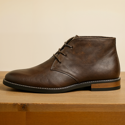Maurice's Sterling Leder Chukka Stiefel aus Rindsleder in Mocha-Braun mit Komfort-Design