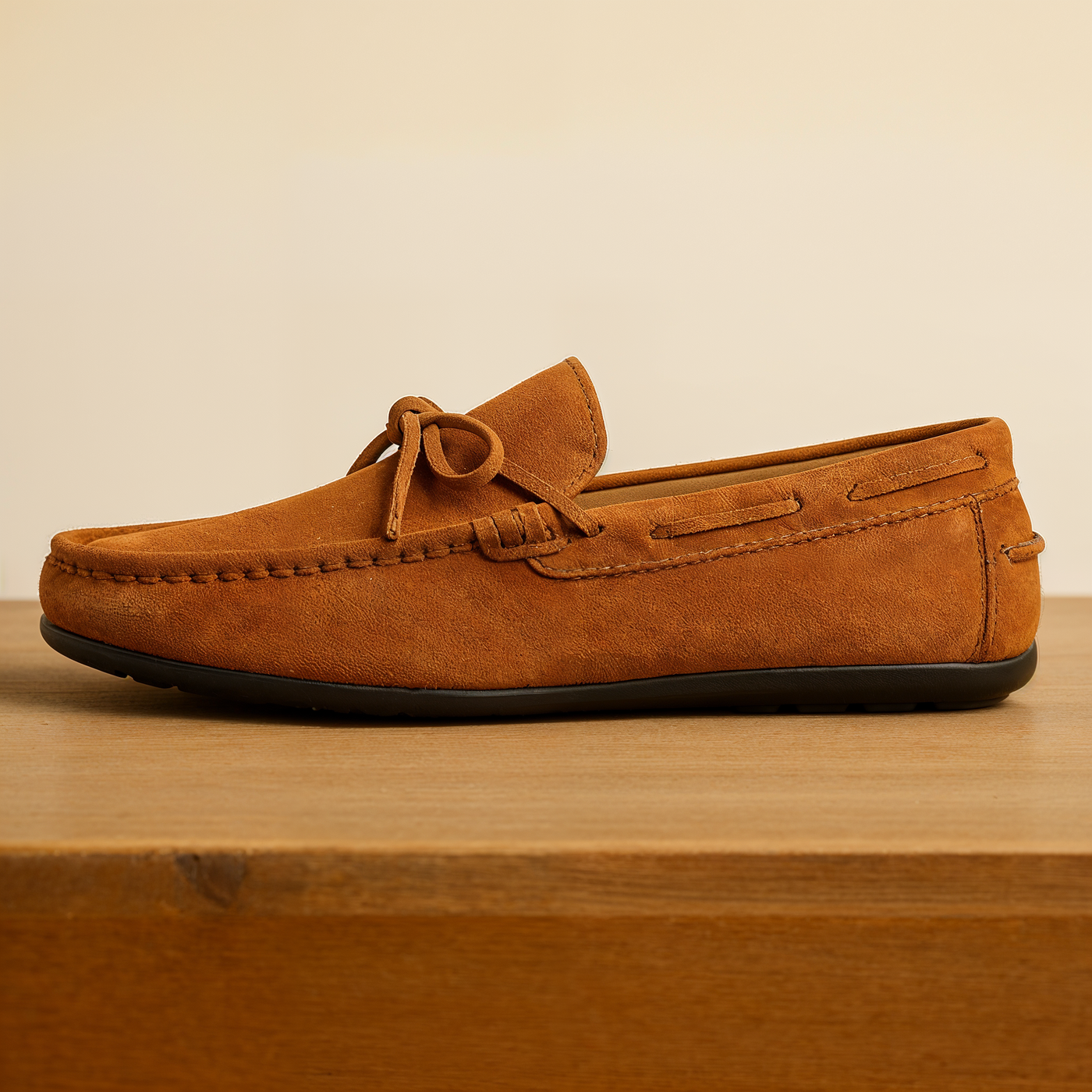 Elston™ Wildleder-Fahrloafer Mit Mokassin-Zehenstich - Kastanienbraun, Bequem & Elegant