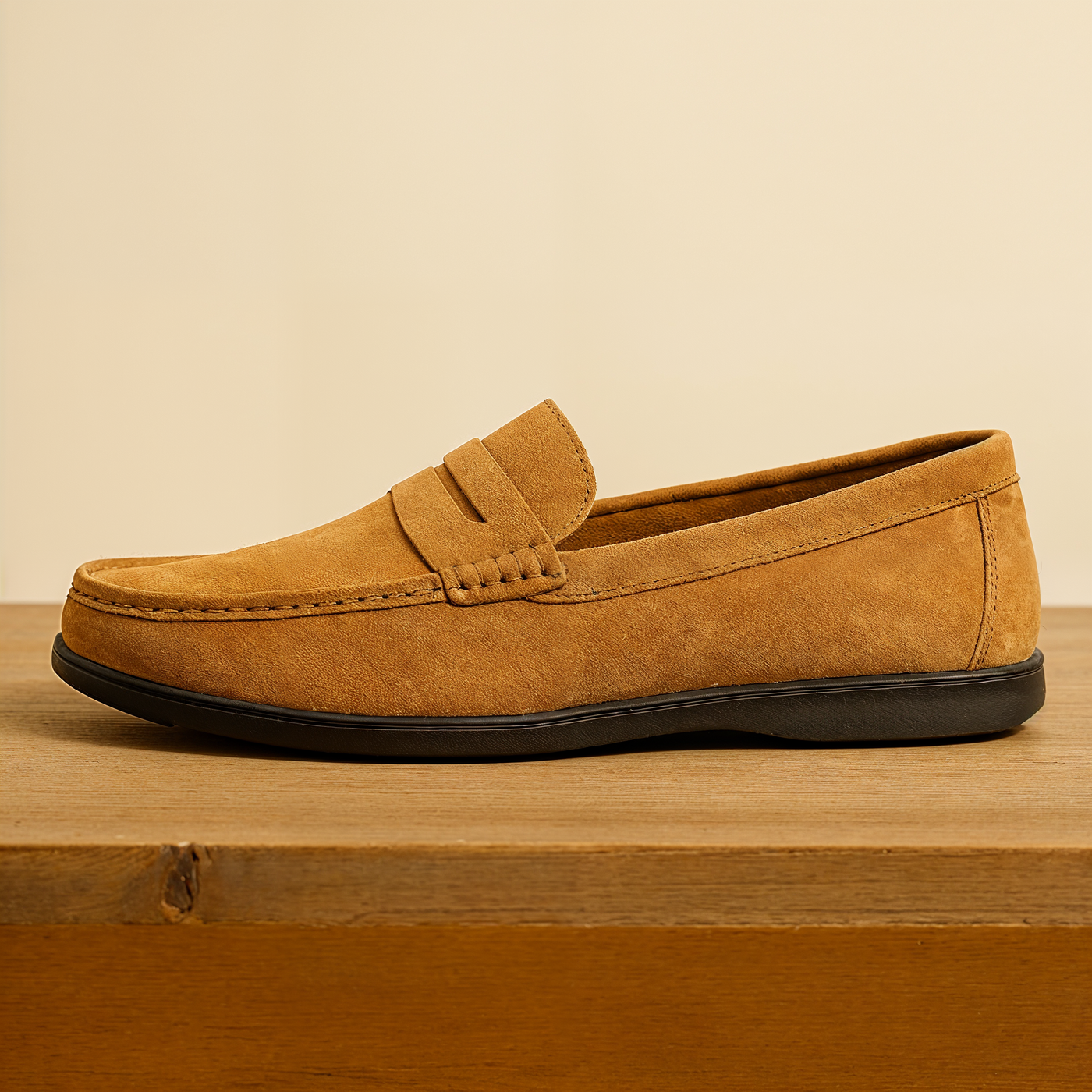 Hudson™ Penny Loafer Mokassin aus Weichem PU-Leder mit Klassischem Penny-Riemen - Slip-On Design