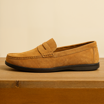 Hudson™ Penny Loafer Mokassin aus Weichem PU-Leder mit Klassischem Penny-Riemen - Slip-On Design