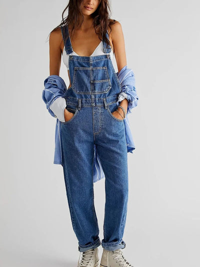 Shaira - Klassischer Denim-Overall in entspannter Passform