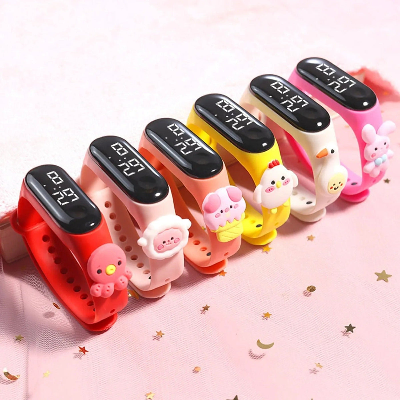 Emillia Digitale Silikonuhr Damen Mit Slim Ovalem Gehäuse Und Präzisem Uhrwerk