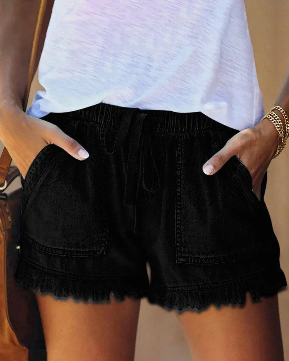 Zinnia – Farbige Jeansshorts