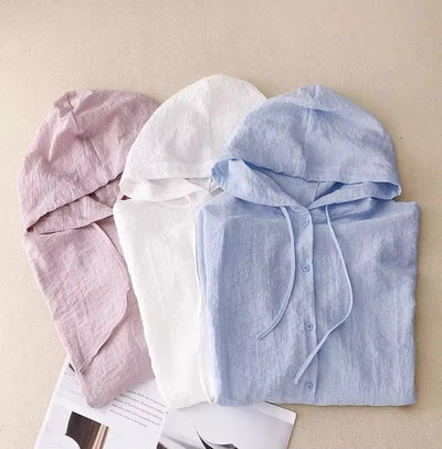 Melanie | Leichte Kapuzenbluse