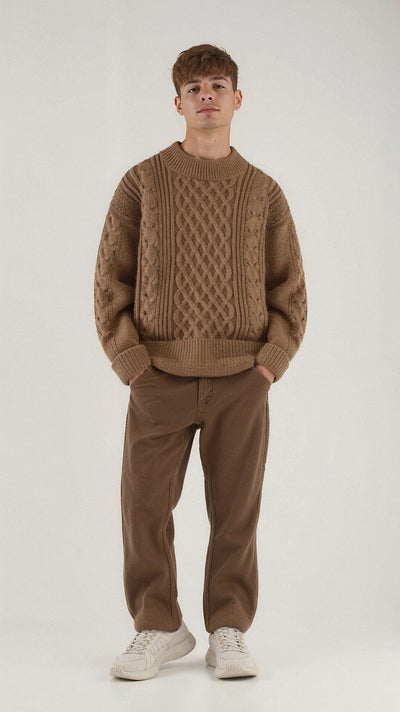 Abdal Kabelstrickpullover