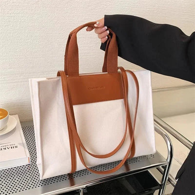 Brielle Große Tragetasche aus Segeltuch