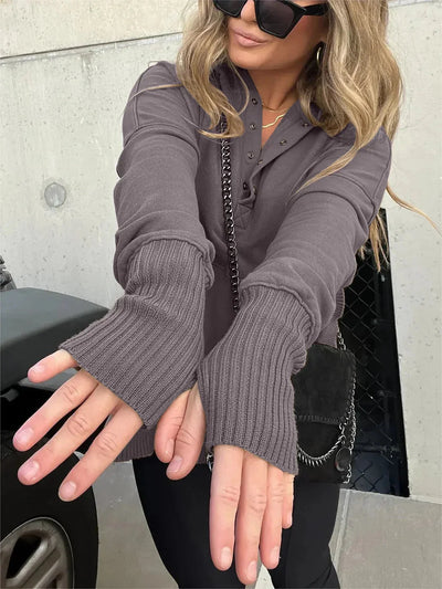 Emmanuelle Hoodie mit Handwärmern