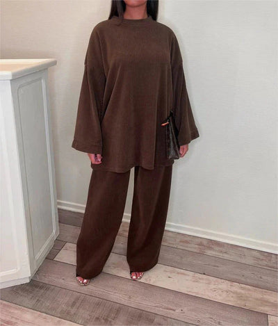 Ingrid Geripptes Loungewear-Set