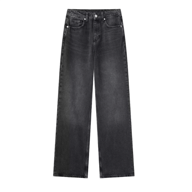 Jacklyn Hochtaillierte Straight Denim Jeans