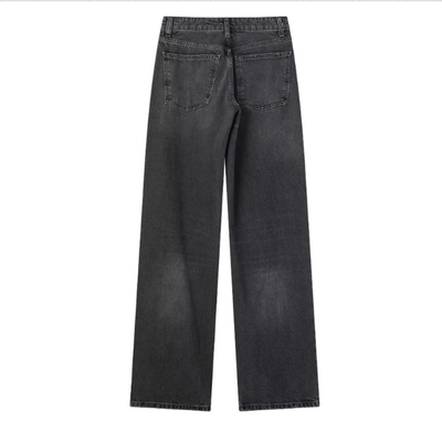 Jacklyn Hochtaillierte Straight Denim Jeans