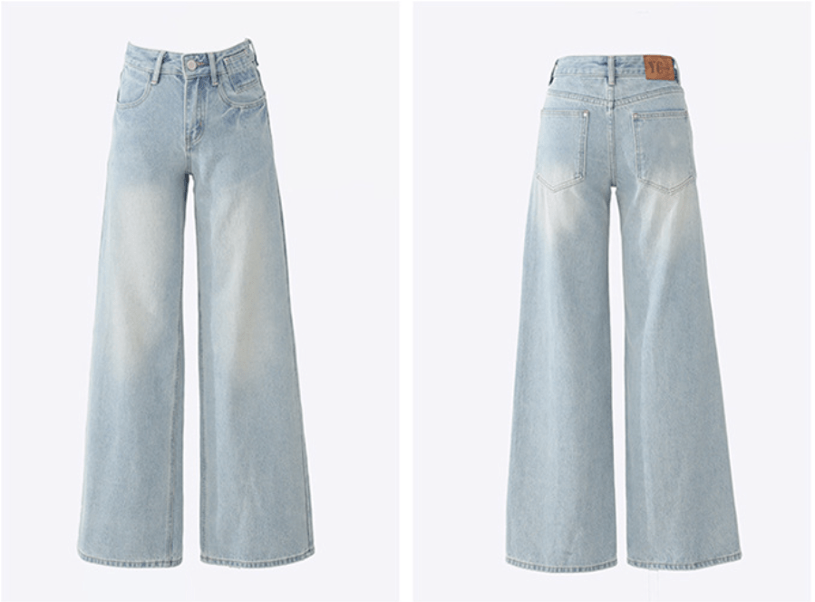 Jobelle Hochtaillierte Baggy Jeans