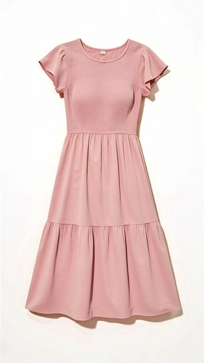 Leni Gesmoktes Midikleid