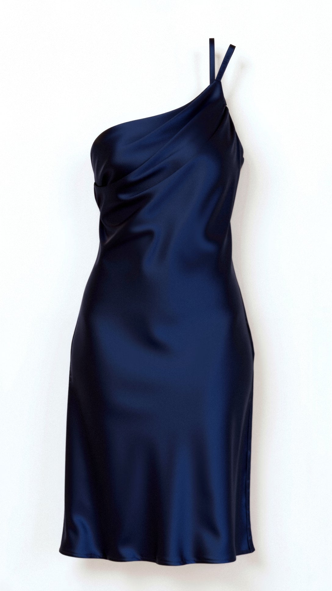 Louise One-Shoulder Midikleid