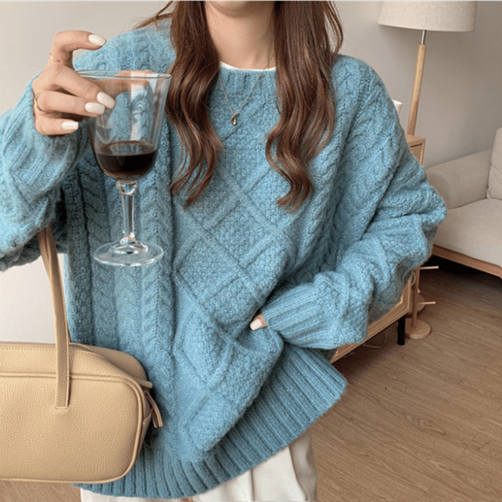Magnolia Kabelstrickpullover